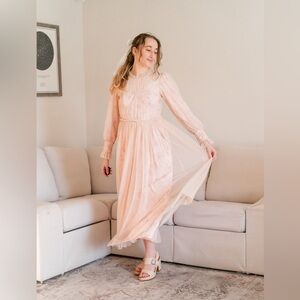 Ivy City Co Last Songbird Tulle Maxi Dress Floral